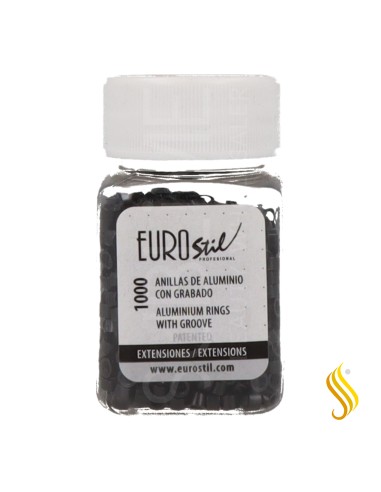 Eurostil Anillas Negro 1000U (02867)